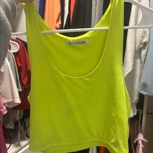 Women's Neon Yellow Tank Top